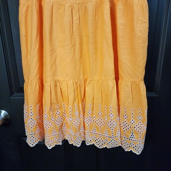 LOFT Eyelet Tiered Swing Dress - Picture 6 of 16